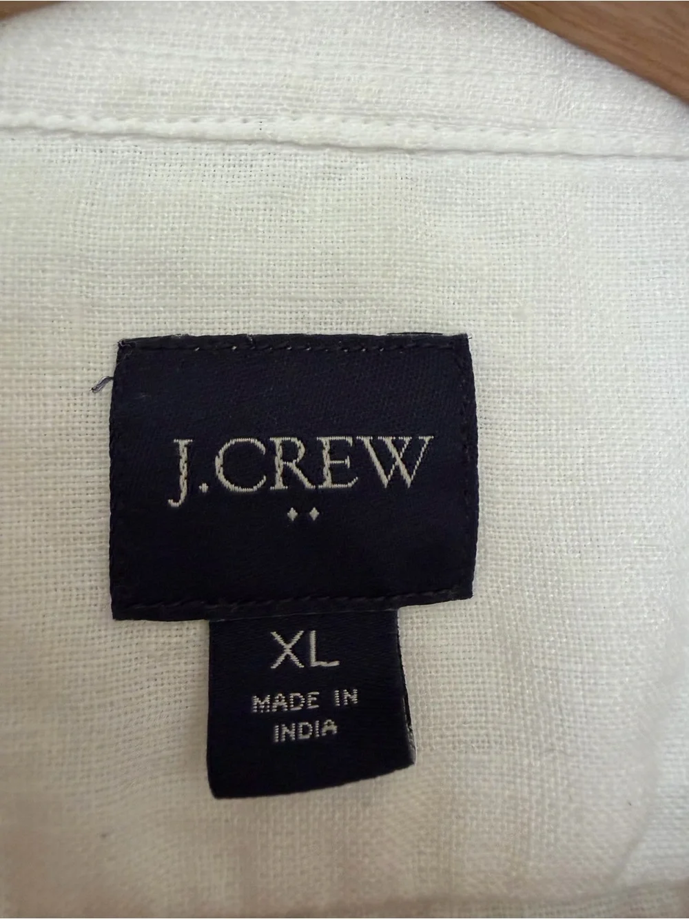 J.Crew Men’s XL White Linen Cotton Short Sleeve Button Down Shirt Summer Resort